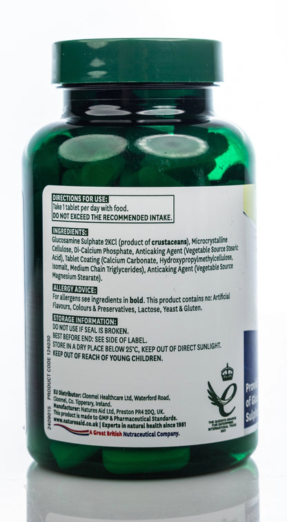 Natures Aid Glucosamine Sulphate 2KCl 1500mg 90 Tablet