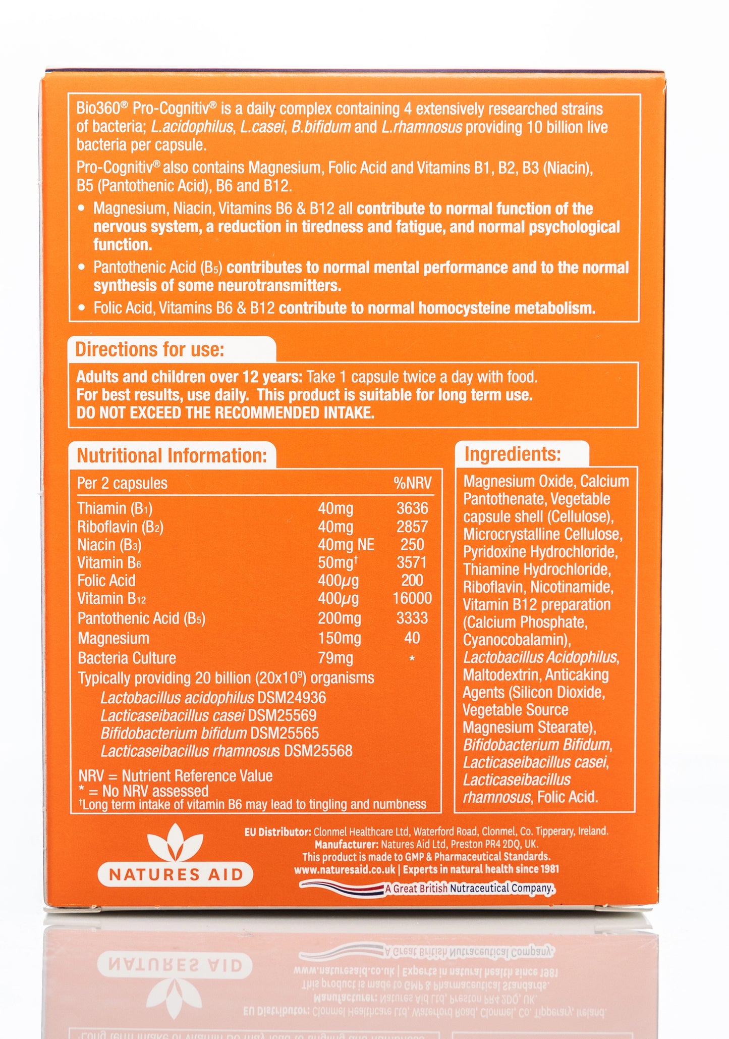 Bio 360 Pro-Cognitiv 10Billion  60 Capsules