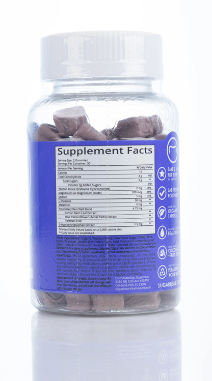 Sugarbear Sleep Deep 5-HTP 60 Gummies