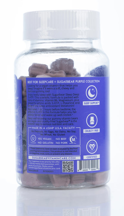 Sugarbear Sleep Deep 5-HTP 60 Gummies