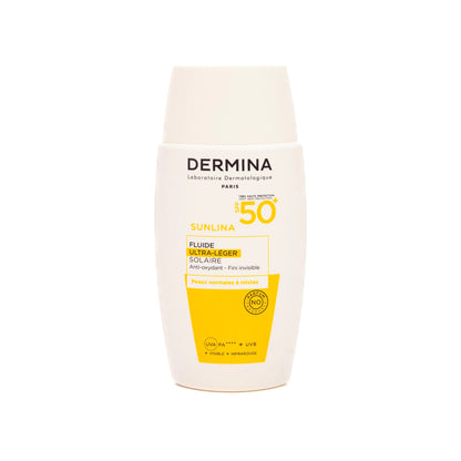 Dermina Sunlina SPF 50+ Ultra Light Sun Fluid 50 Ml