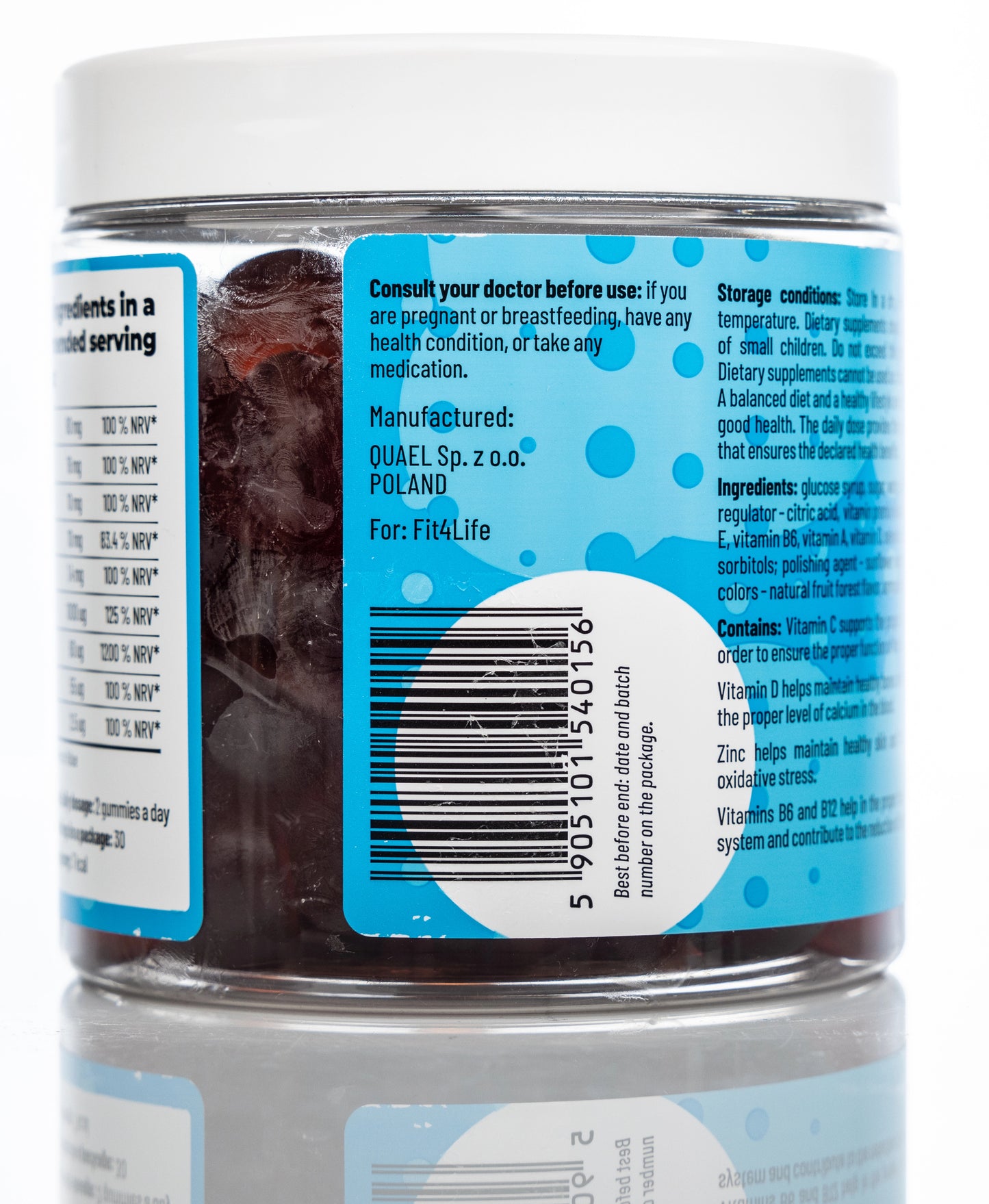 Med+ Gummies multivitamin with Vitamin D 300g 60 Gummmies