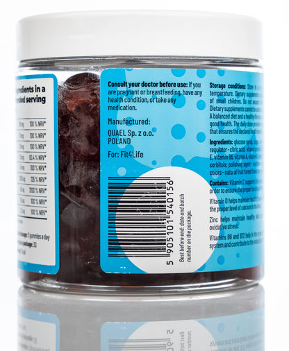 Med+ Gummies multivitamin with Vitamin D 300g 60 Gummmies