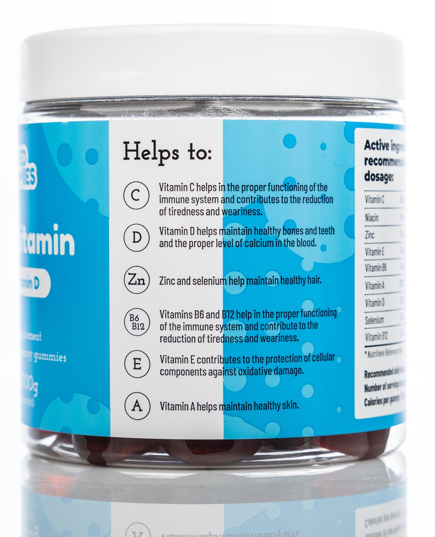 Med+ Gummies multivitamin with Vitamin D 300g 60 Gummmies