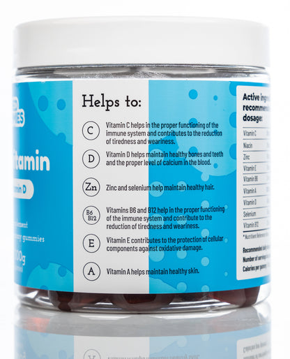 Med+ Gummies multivitamin with Vitamin D 300g 60 Gummmies