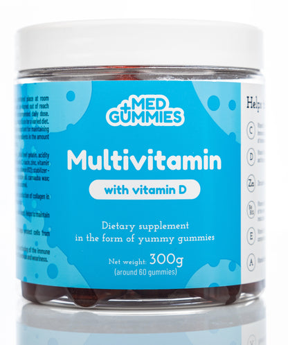 Med+ Gummies multivitamin with Vitamin D 300g 60 Gummmies
