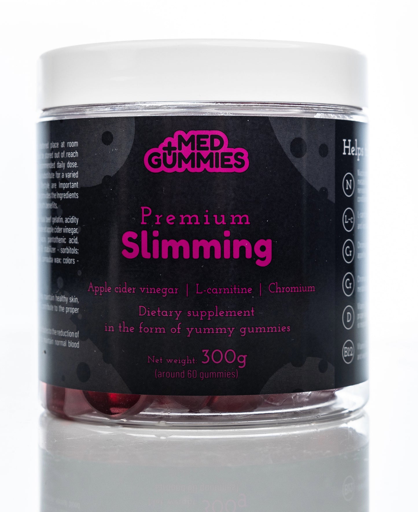 Med+ Gummies Premium Slimming 300g 60 Gummies