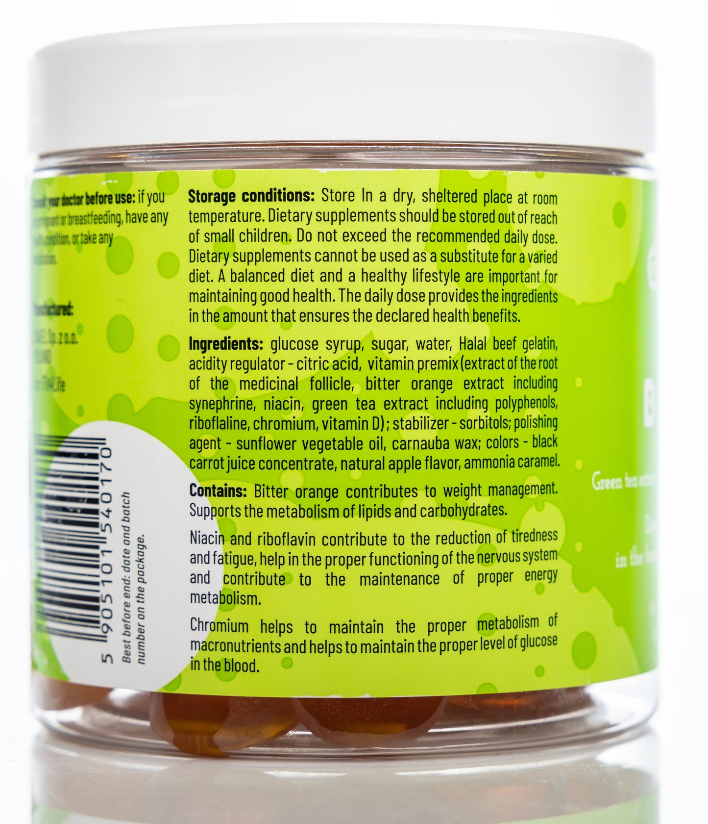 Med+ Gummies B Light 300g 60 Gummmies
