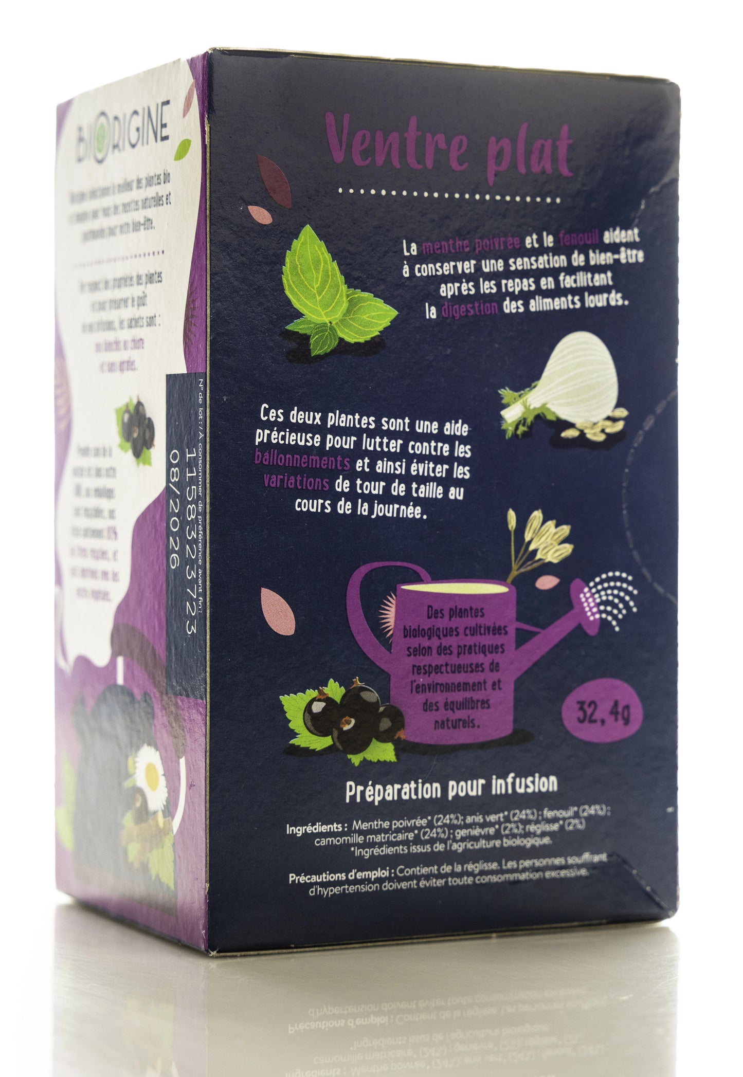 Biorigine Ventre Plat Tea 20 Sachets