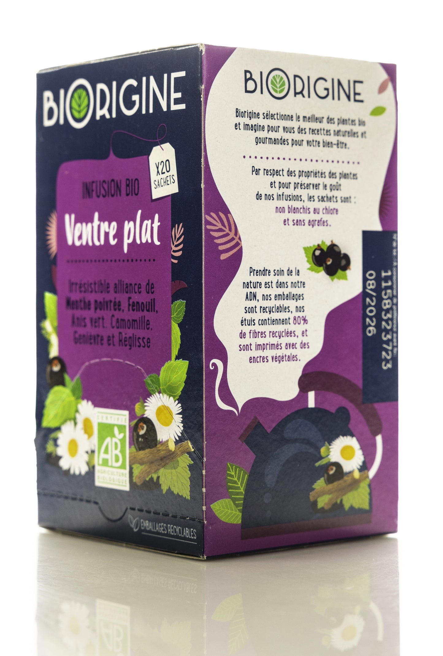 Biorigine Ventre Plat Tea 20 Sachets