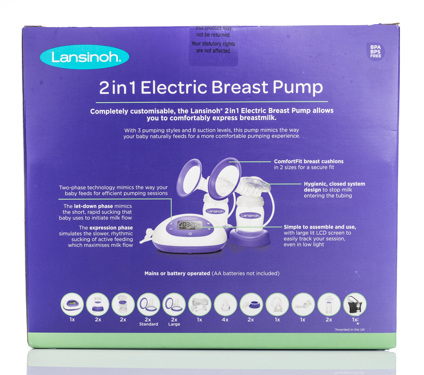 Lansinoh 2-in-1 Double Electric Breast Pump