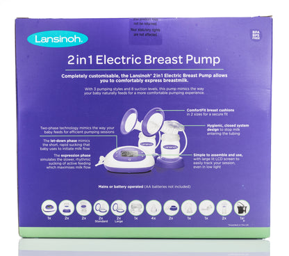 Lansinoh 2-in-1 Double Electric Breast Pump