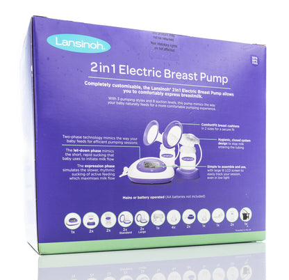 Lansinoh 2-in-1 Double Electric Breast Pump
