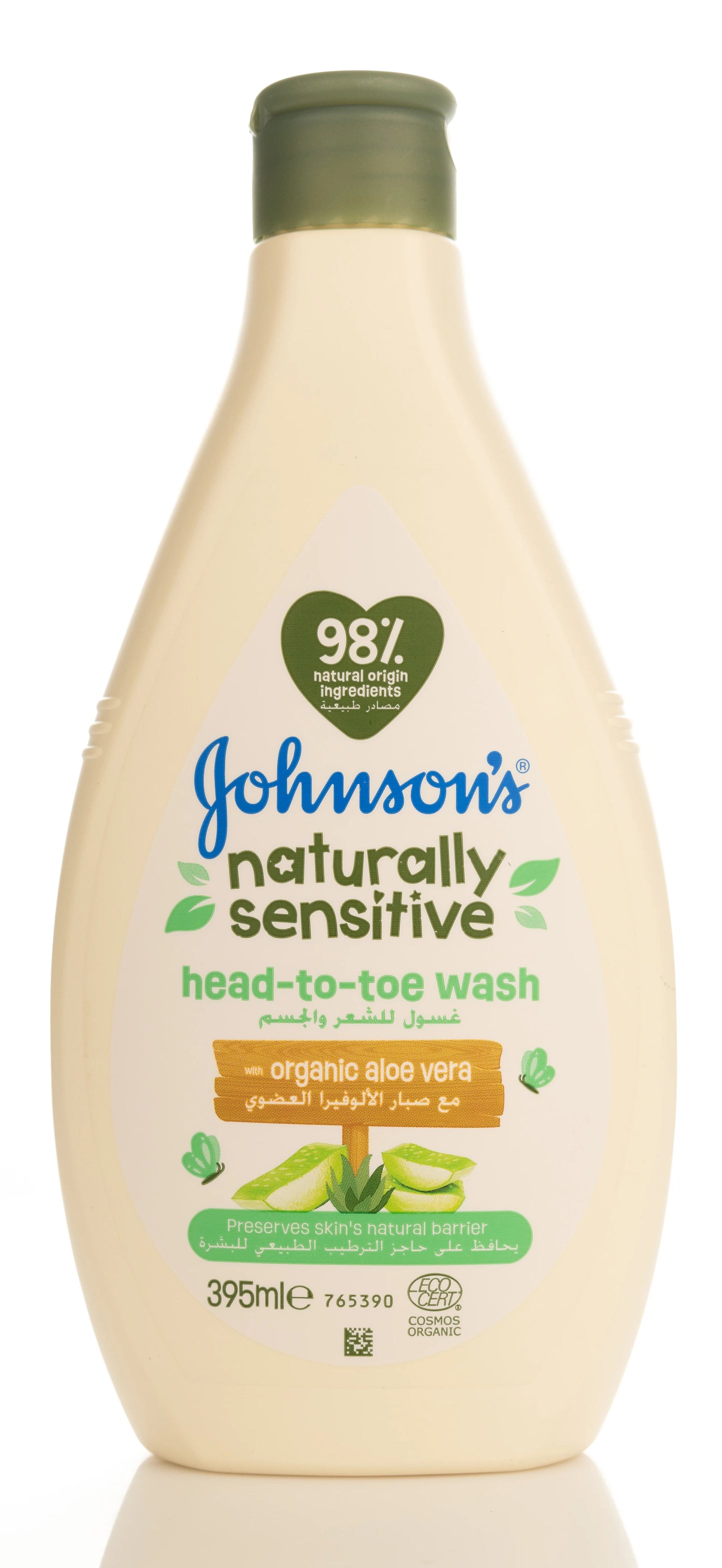 Johnson And Johnson Naturally Sensitive Head-Toe Wash 395 Ml