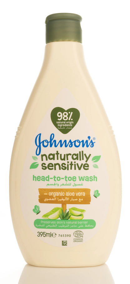 Johnson And Johnson Naturally Sensitive Head-Toe Wash 395 Ml