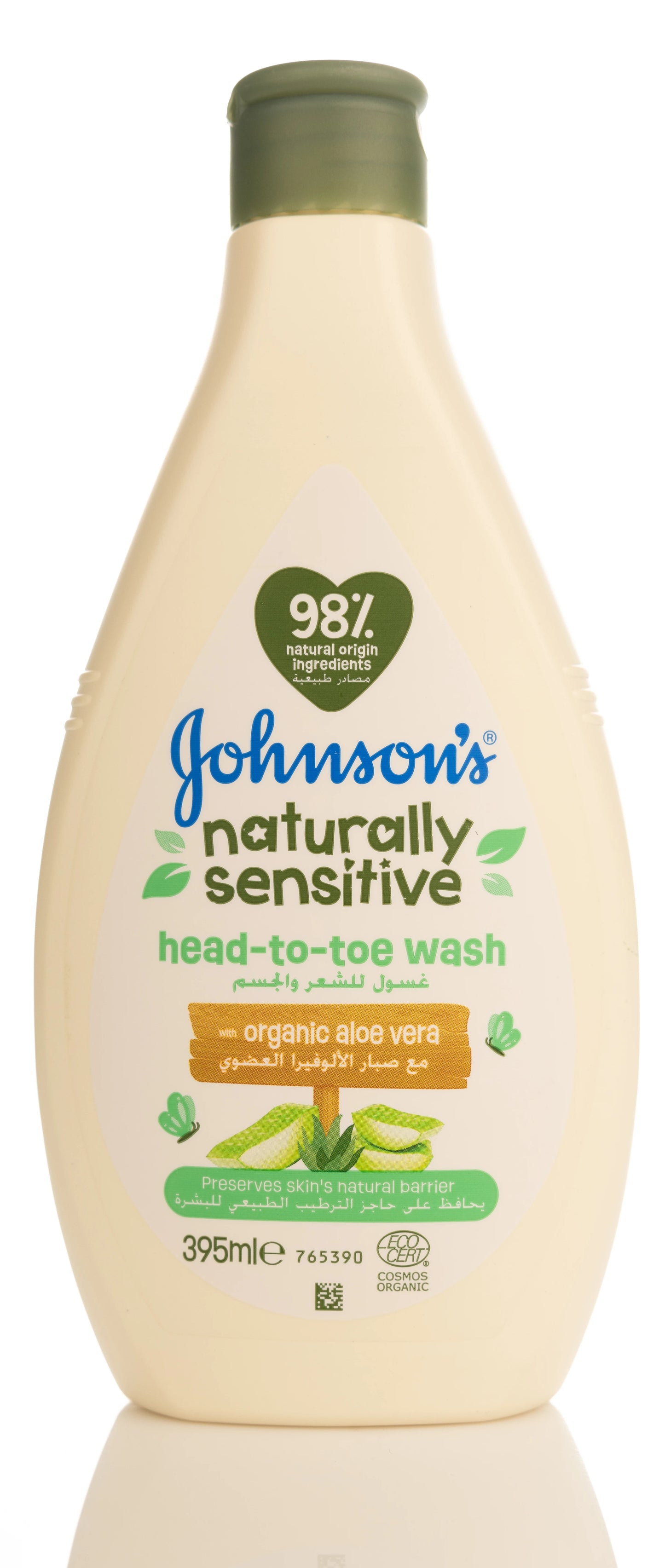 Johnson And Johnson Naturally Sensitive Head-Toe Wash 395 Ml
