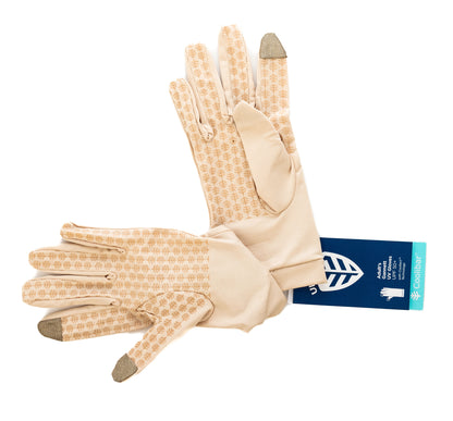 Coolibar Gannett UV Gloves Beige [Large]