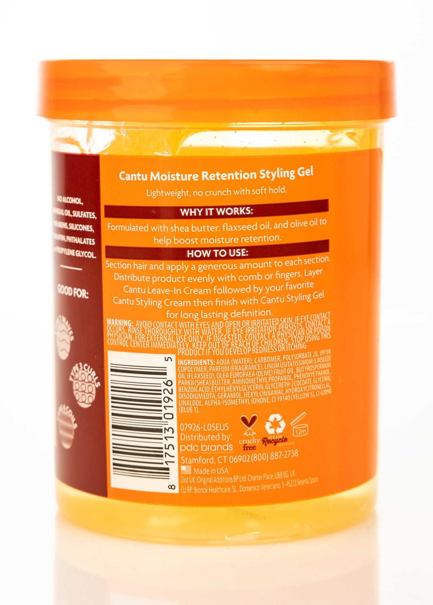 Cantu Shea Butter Flexible Hold Moisture Retention Styling Gel 524 Gm