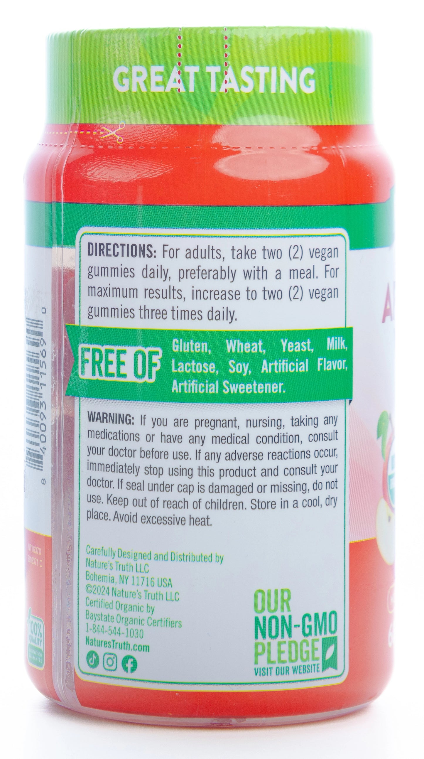 Nature’s Truth Organic Apple Cider Vinegar 60Gummies