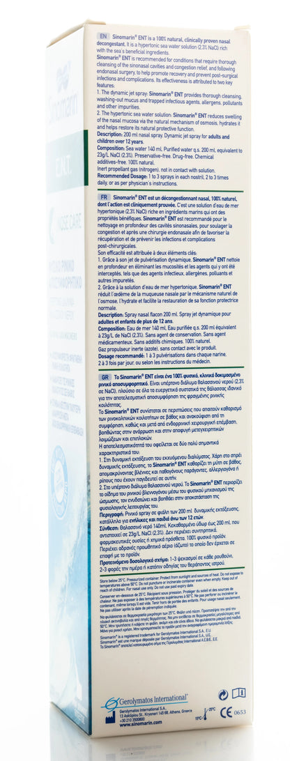 Sinomarin Ent Decongest Spray 200Ml