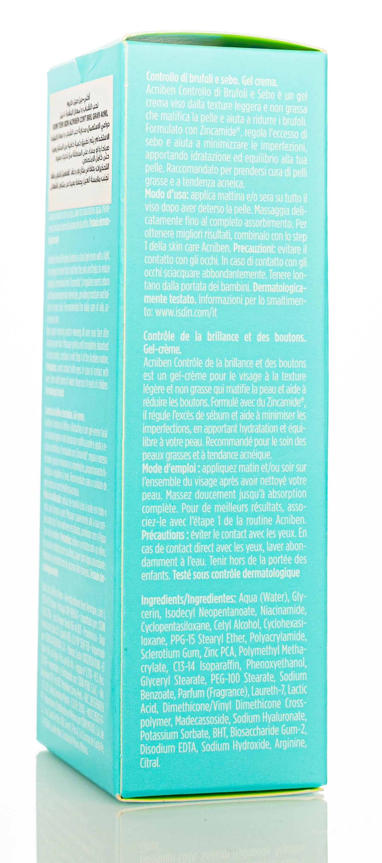 Isdin Acniben 2 Shine and Pimple Control Gel Cream 40 Ml