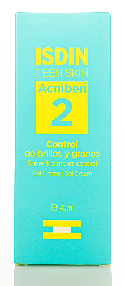 Isdin Acniben 2 Shine and Pimple Control Gel Cream 40 Ml