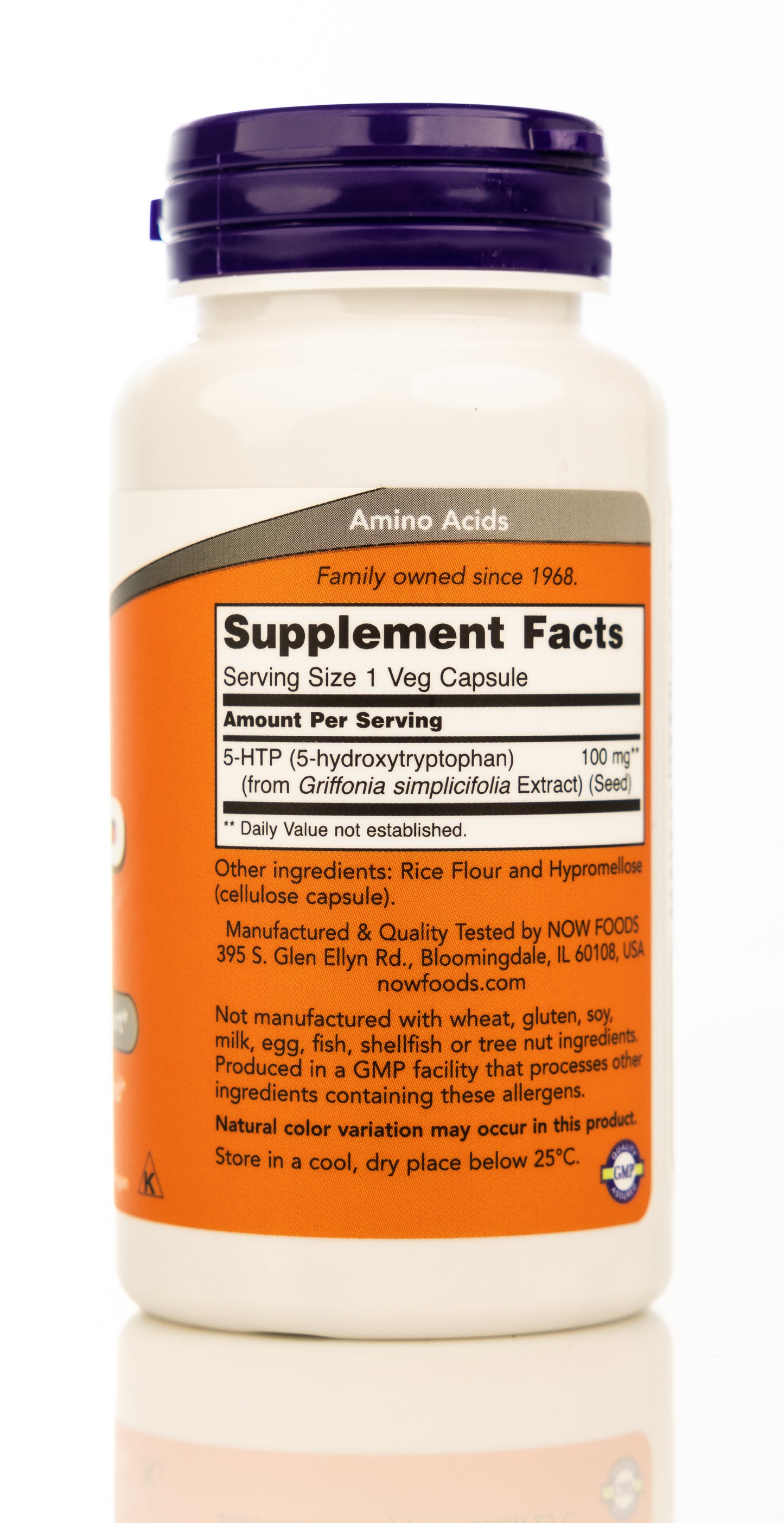 Now 5-HTP 100mg 60 Veg Capsules