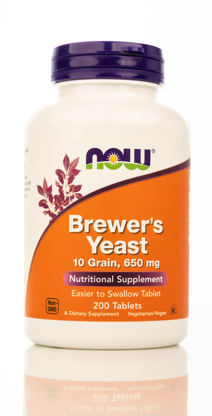Now Brewers Yeast 650mg 200 Tablets