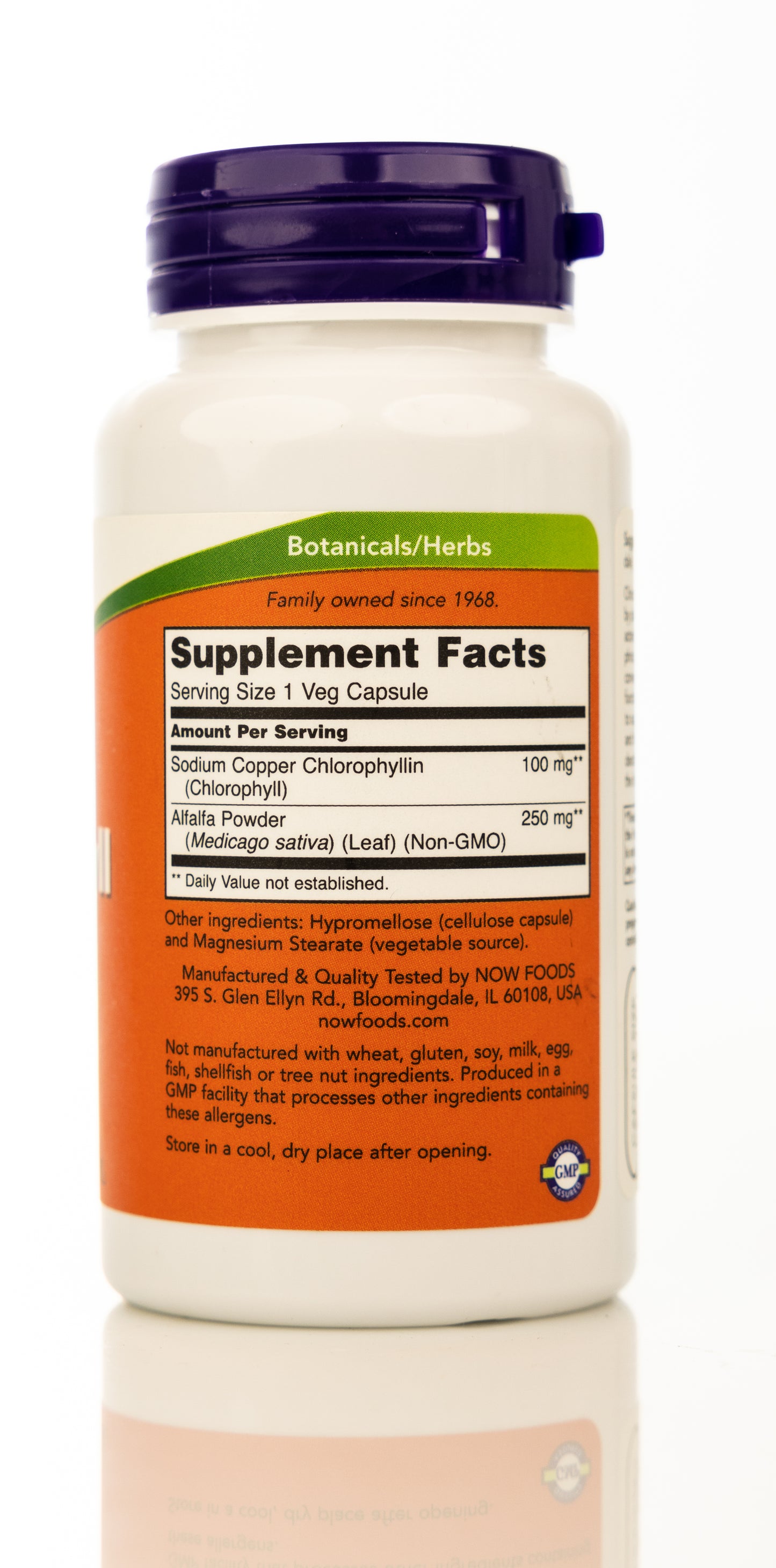 Now Chlorophyll 100mg 90 Veg Capsules