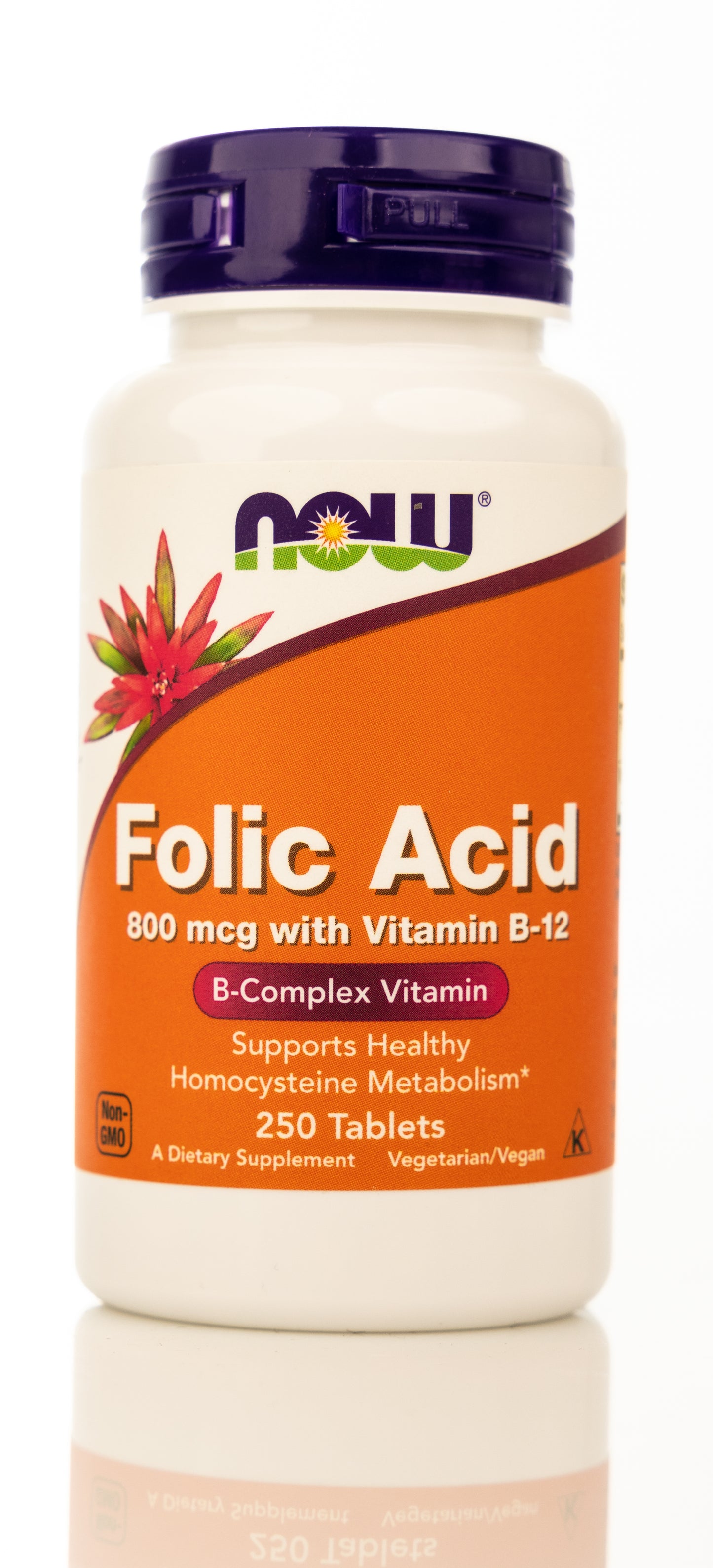Now Folic Acid 800mcg 250 Tablets