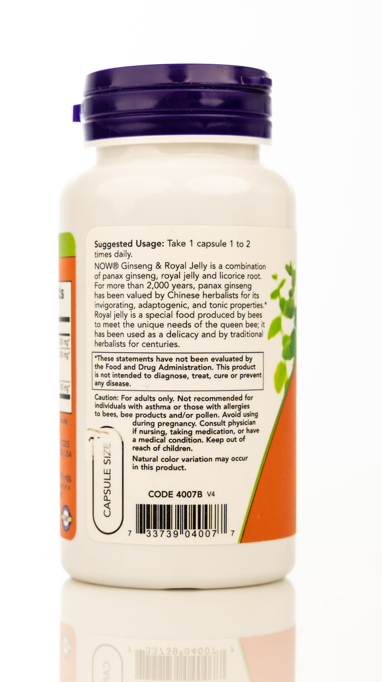 Now Ginseng & Royal Jelly 90 Veg Capsules