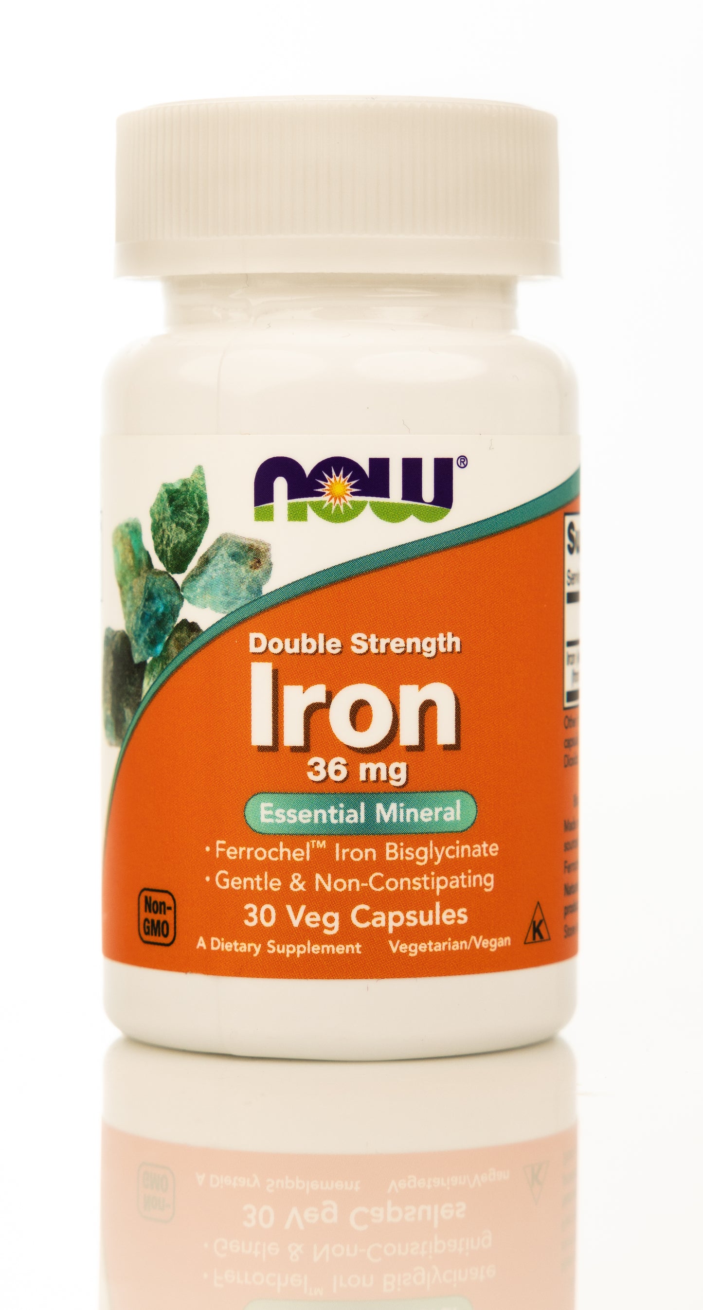 Now Iron 36mg 30 Veg Capsules
