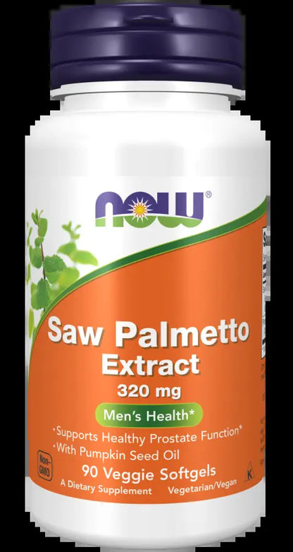 Now Saw Palmetto Extract 320mg 90 Veg Softgels