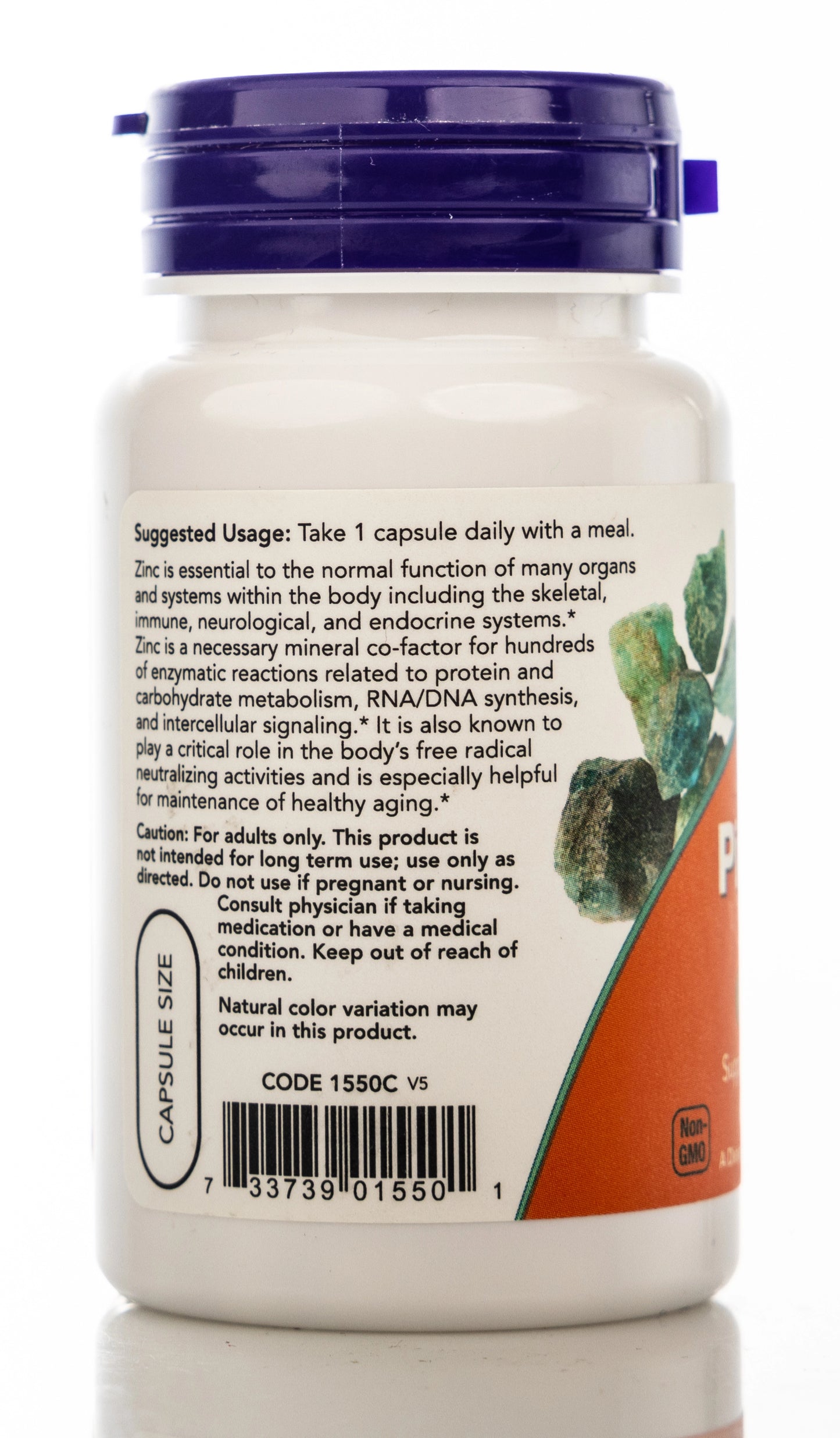 Now Zinc Picolinate 50mg 60 Veg Capsules