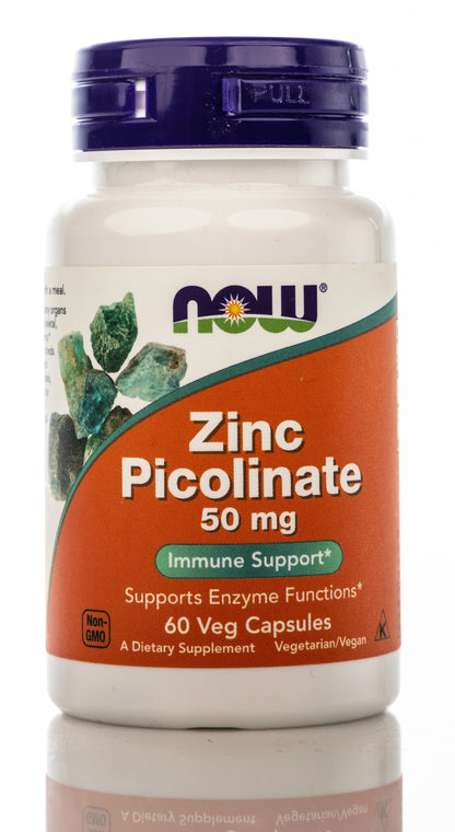 Now Zinc Picolinate 50mg 60 Veg Capsules