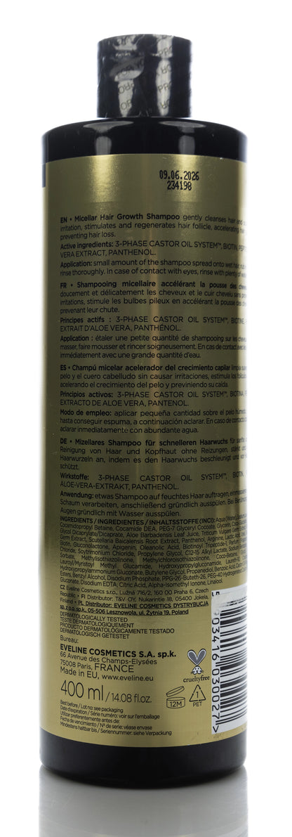 Eveline Hair Clinic Oleo Expert Fast Growth Micellar Shampoo 400 Ml