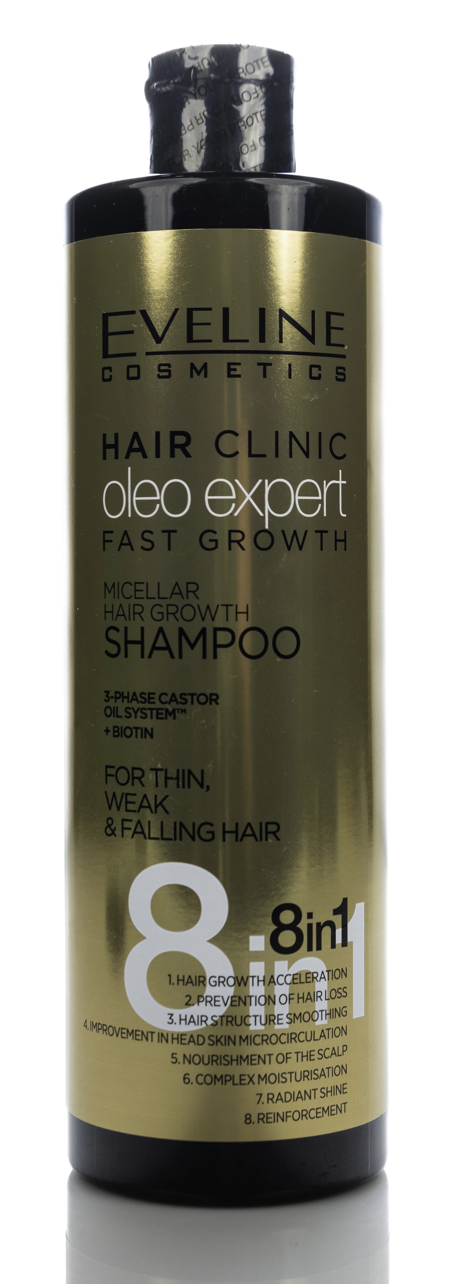 Eveline Hair Clinic Oleo Expert Fast Growth Micellar Shampoo 400 Ml