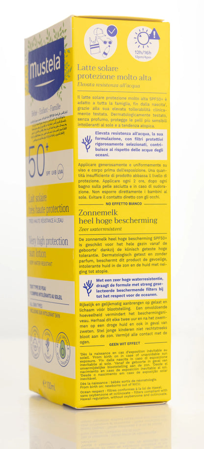 Mustela Very High Protect Spf 50+ Sun Lotion 100 Ml