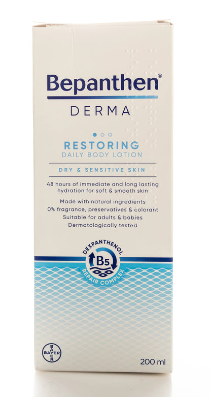 Bepanthen Derma Restoring Daily Body Lotion Dry & Senstive Skin 200 Ml