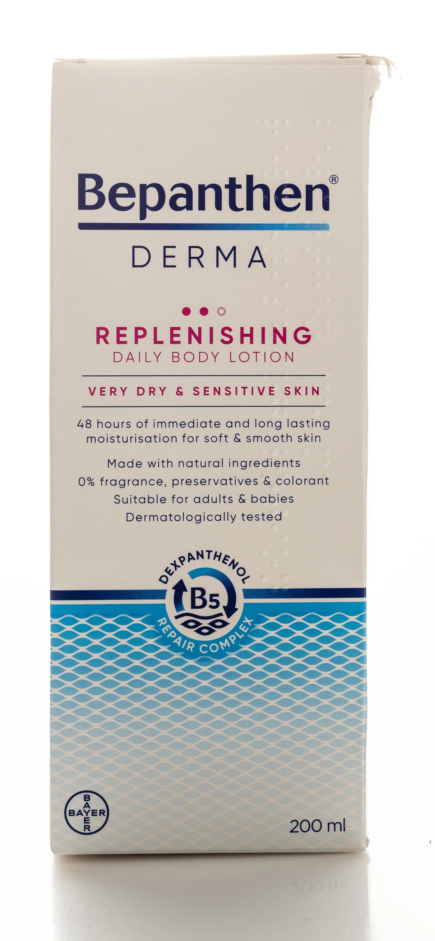 Bepanthen Derma Replenishing Daily Body Lotion Very Dry & Senstive Skin 200 Ml