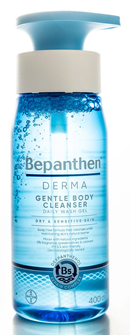 Bepanthen Derma Gentle Body Cleanser Gel Dry & Senstive Skin 400 Ml