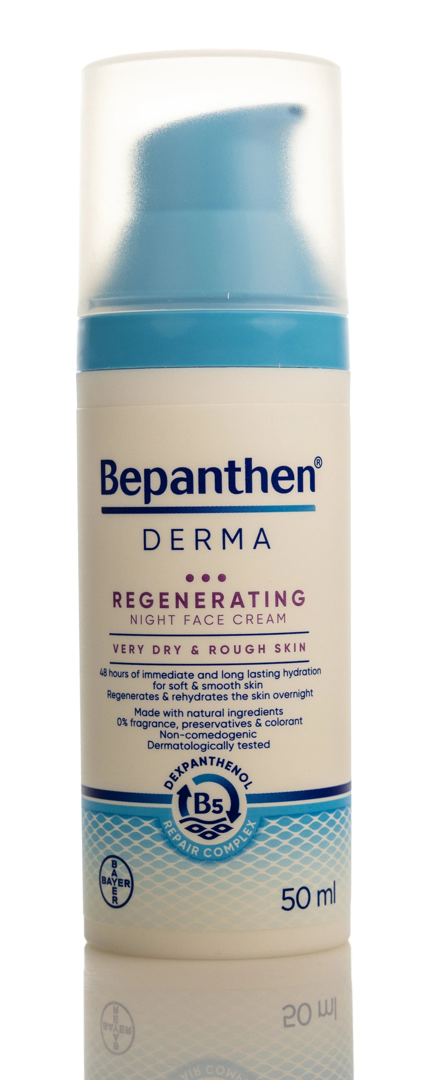 Bepanthen Derma Regenerating Night Face Cream Very Dry & Rough Skin 50 Ml