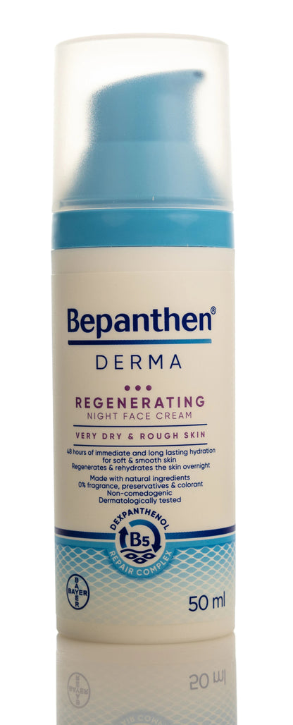Bepanthen Derma Regenerating Night Face Cream Very Dry & Rough Skin 50 Ml