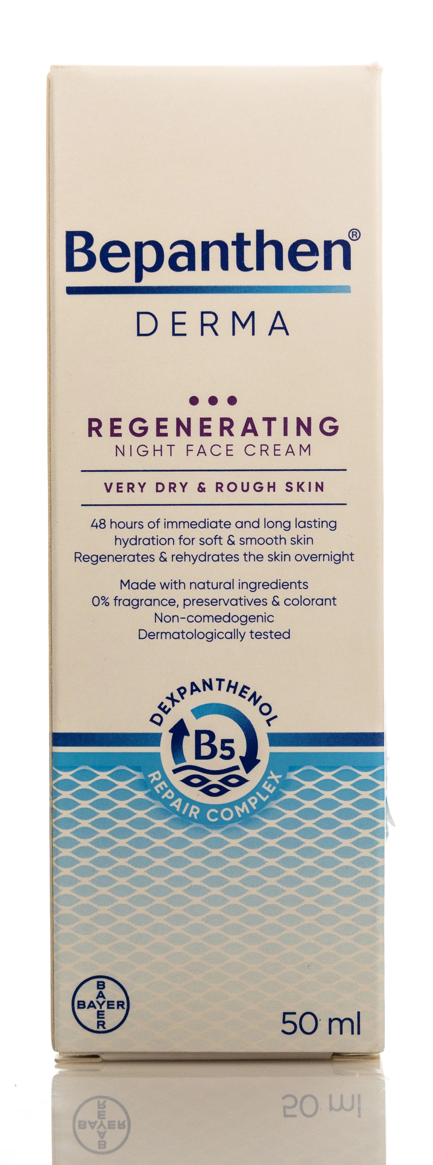 Bepanthen Derma Regenerating Night Face Cream Very Dry & Rough Skin 50 Ml