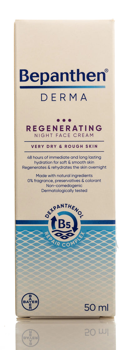 Bepanthen Derma Regenerating Night Face Cream Very Dry & Rough Skin 50 Ml