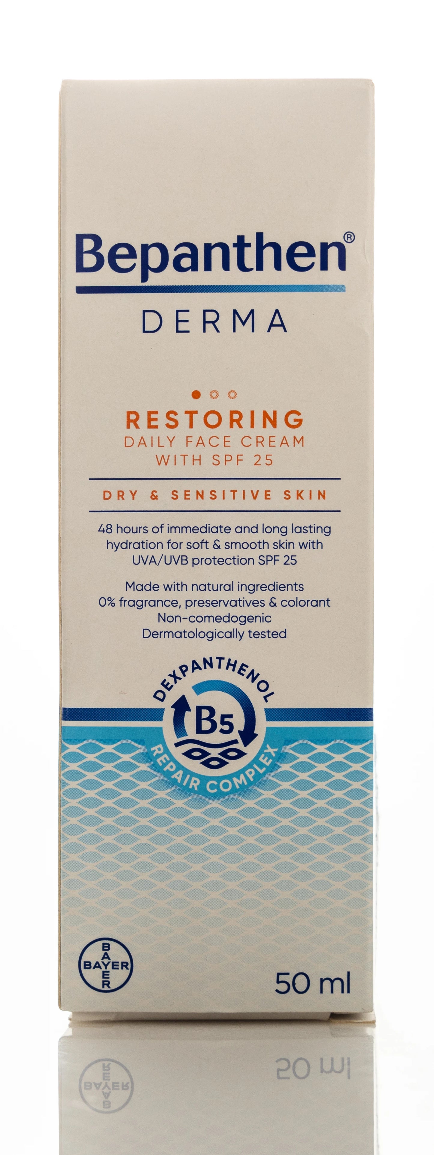Bepanthen Derma Restoring SPF 25 Daily Face Cream Dry & Senstive Skin 50 Ml