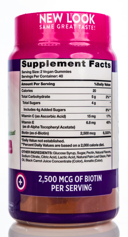 Nature’s Truth Hair Skin & Nails Biotin 2500mcg Gummies 80gummies