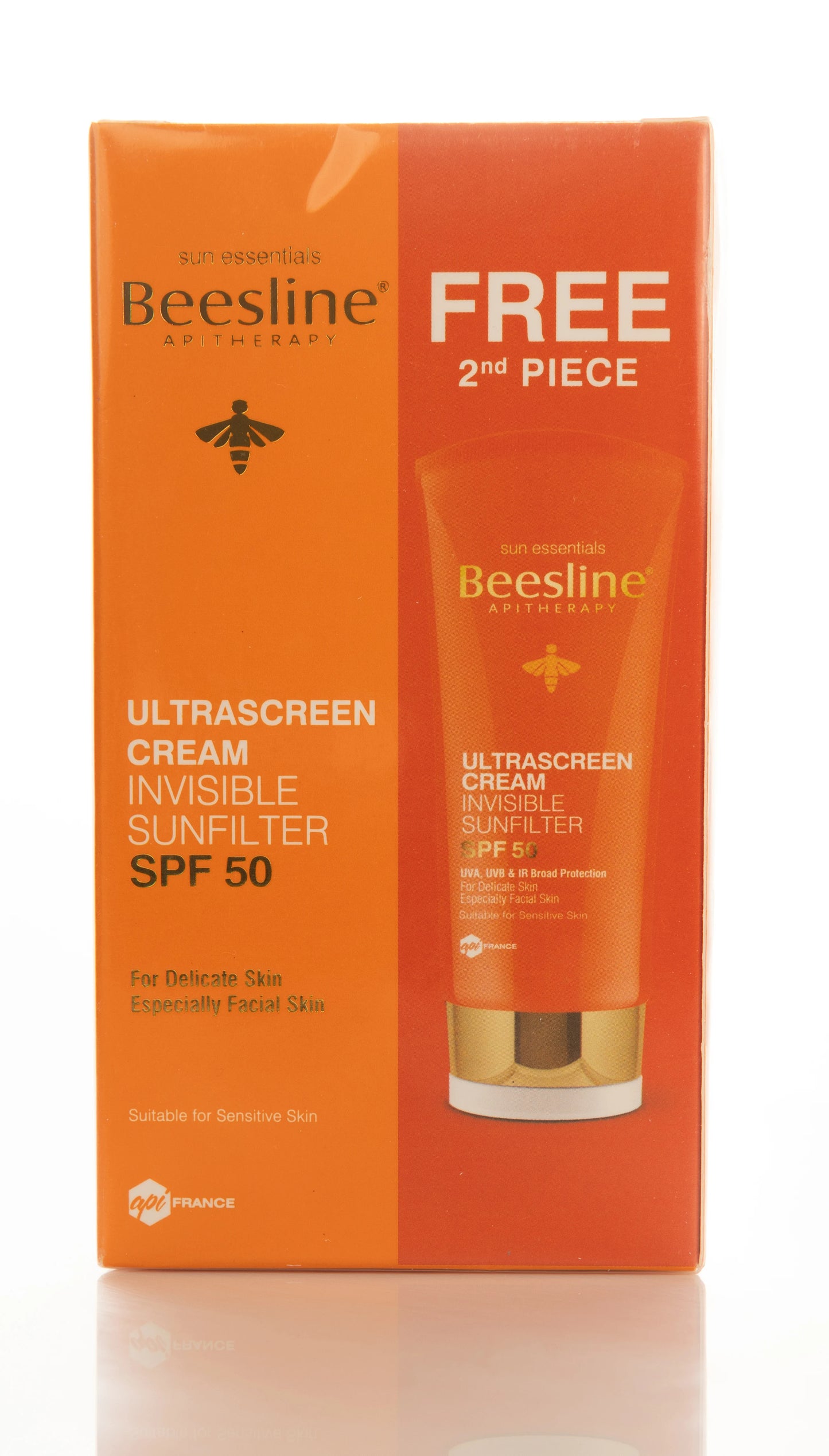 Beesline Ultrascreen SPF 50 Cream Invisible Sunfilter 60 Ml 1+1 Offer Pack