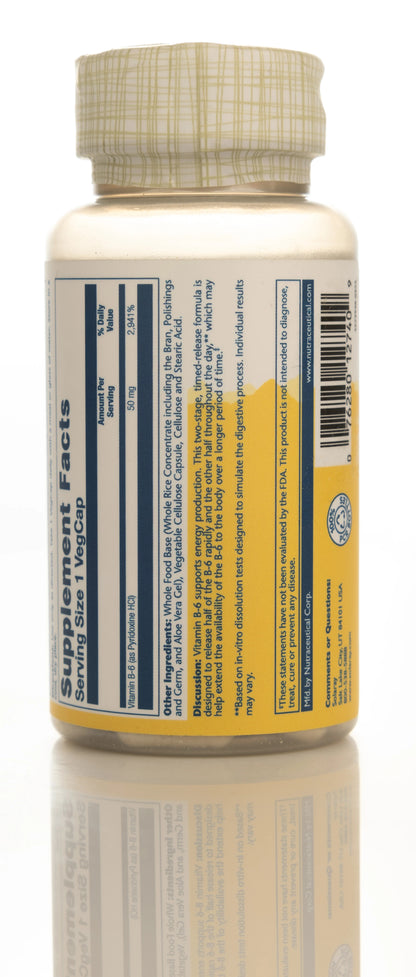 Solaray Vitamin B-6 50mg  60 Capsules