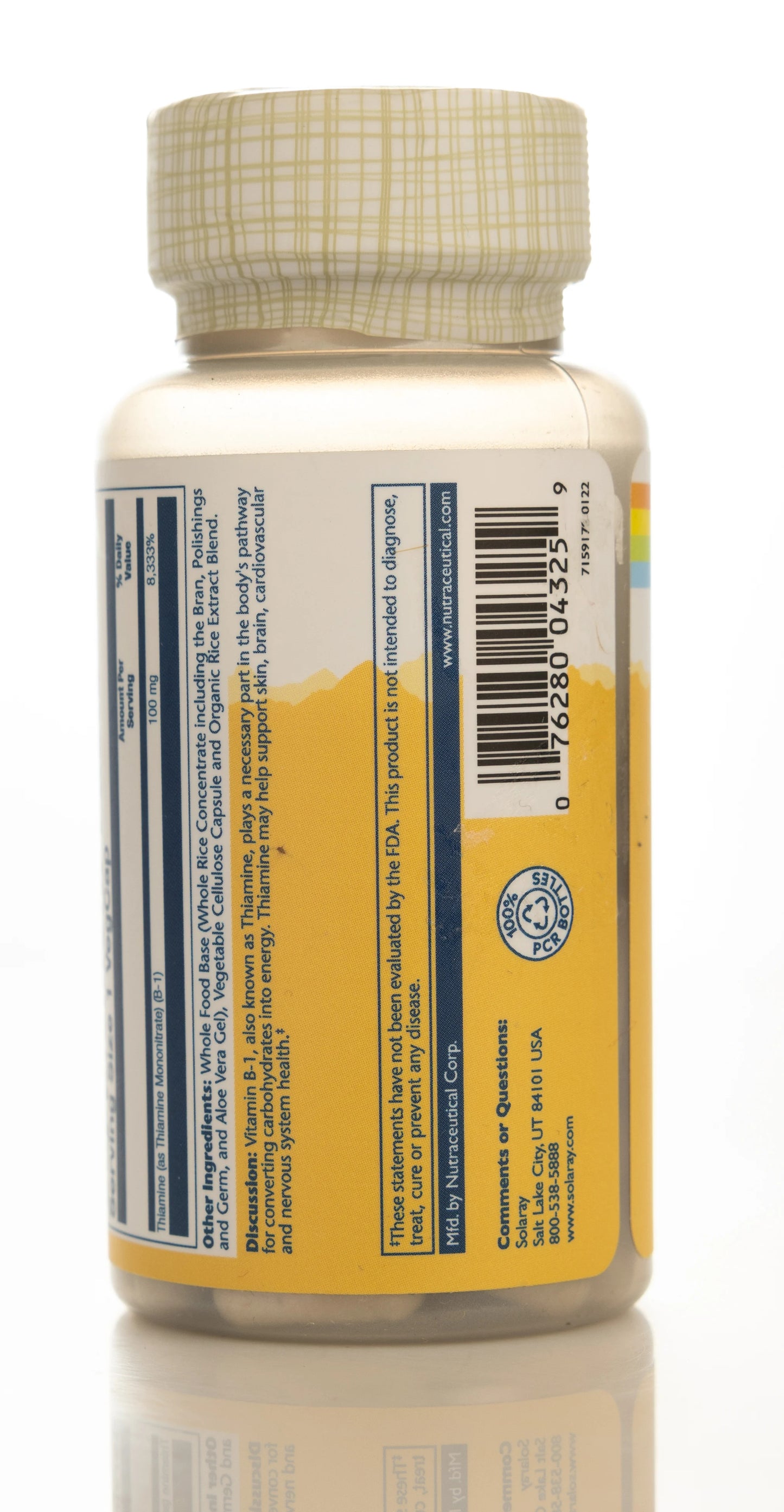 Solaray Vitamin B-6 50mg  60 Capsules